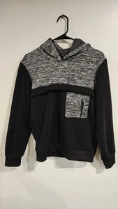 NWT Athletex Black/Charcoal Boys Hoodie Size 14 - Picture 1 of 7