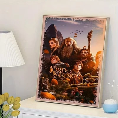 Lord of the Rings Characters Poster Gandalf Aragorn Art Gift Print NoFrame - Image 1 of 4