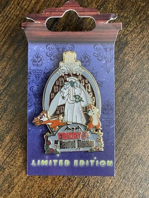 WDW Friday the 13th at the Haunted Mansion Chip and Dale Pin 53653 Disney - Image 1 of 4