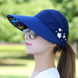 Gorra de golf para mujer protección UV ala ancha playa visera de sol sombrero para esposa niñas - Imagen 1 de 17
