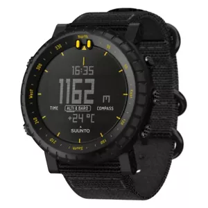 SUUNTO Core SS050276000 Black yellow 3ATM azimuth Altitude Atmosphere Depth new - Picture 1 of 2