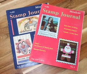 Two Minkus Stamp Journals 1979 Vol XIV No 4 & No 2 - Picture 1 of 7