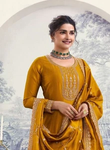 Vestido de fiesta Kameez indio Bollywood largo de moda diseñador paquistaní Salwar - Imagen 1 de 7