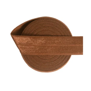 Foldover Elastic Shiny FOE 3/4" Spandex Band Dress Sewing Trim 50 100 Yard Spool - Picture 1 of 64