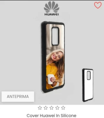 Cover personalizzata in silicone morbido con inserto in alluminio sublimiatico - Immagine 1 di 2