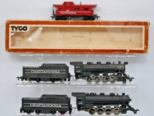 TYCO HO Scale Trains Chattanooga 638 (2) & Caboose W/Box Parts/Repair Lot 1:87 - Picture 1 of 17