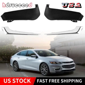 4PCS Bumper Grille Hole Fog Light Lamps Cover Trim Fit Chevrolet Malibu XL 16-18 - Picture 1 of 14