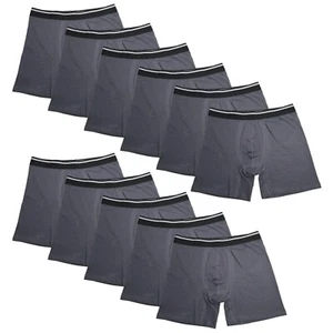 11PK Mens Performance Boxer Briefs Breathable Comfort Waistband Underwear Shorts - Picture 1 of 16