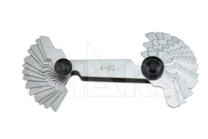 Medidor de paso de tornillo inglés Shars 4-80 TPI US 60° rosca 28 hojas ¡Nuevo!\ - Imagen 1 de 4