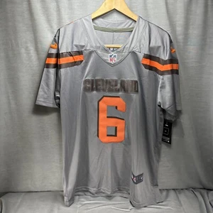 NFL Nike Cleveland Browns BAKER MAYFIELD #6 Jersey Men’s Size Small New Gray - Picture 1 of 7
