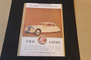 Original 1948 magazine advert: AC 2-litre frame-ready wall-art  - Picture 1 of 1