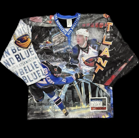 Signed Kovalchuk Thrashers 2007 Jac Jersey size L Limited Edition NHL Licensed Cover
