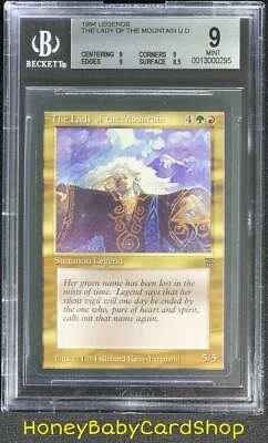 MTG Legends 1994 The Lady of the Mountain BGS 9.0 Mint Old School 93/94 - Image 1 of 4