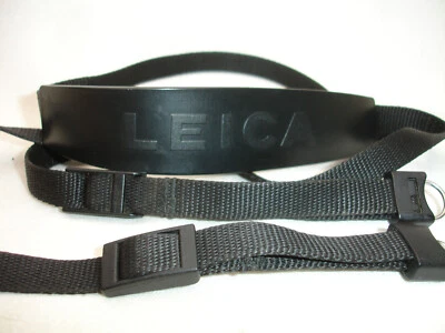 Leica Black Camera Neck Strap with Lugs For M2 M3 M4 M5 M6 M7 M8 M9 M10 - Image 1 of 4