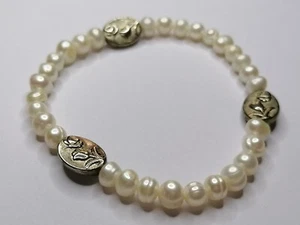 Cultured Freshwater Pearl Bracelet Baroque Pearls Elasticated 806 - Picture 1 of 16