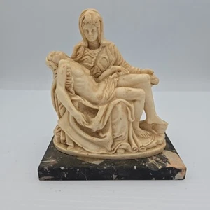 Vintage PIETA Sculpture | Mary & Jesus Religious Statue By Santini Italy - Picture 1 of 3