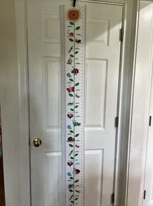Height Growth Chart Kids Rule Bugs Butterflies Boys Girls Ruler Grand Children - Picture 1 of 6