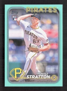 2024 Topps Update Hunter Stratton #US348 Fanatics Aqua Parallel RC - Picture 1 of 2