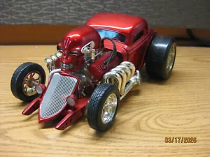1/18 1934 (?) FORD CUSTOM 3 WINDOW COUPE , METALLIC RED , TOY ZONE , NO BOX - Picture 1 of 10