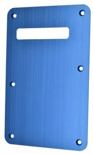 New Backplate Stratocaster Anodized Blue/Grey - Strat Guitar - Brushed ALU Metal - Picture 1 of 2