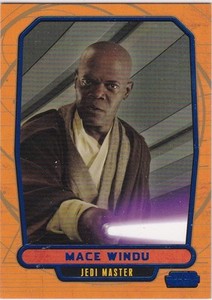 STAR WARS GALACTIC FILES SERIES 1 BLUE PARALLEL #70 MACE WINDU 122/350