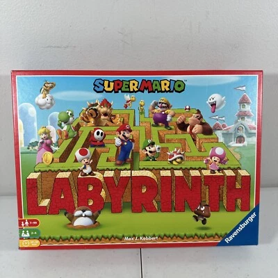 Super Mario Bros Labyrinth - The Moving Maze Family Board Game 100% Complete - Image 1 of 3