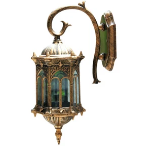 Outdoor Wall Light Sconce Porch Fixtures Bronze Exterior Wall Lantern Waterproof - Picture 1 of 16