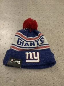 New Era NFL New York Giants Knitted Toboggan Beanie - Warm Winter Hat Team Gear - Picture 1 of 2