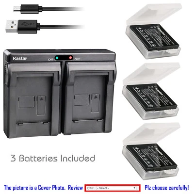 Kastar Battery Slim Dual USB Charger for Ricoh DB-60 Ricoh GR Digital II GX100 - Image 1 of 4