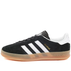 ADIDAS GAZELLE INDOOR SUEDE : BLACK / GUM : H06259 : EU 46 : UK 11 - Picture 1 of 12