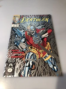 Deathlok #1 DIRECT (1991) 1st Ongoing Solo Series Foil Cover High Grade - Picture 1 of 8