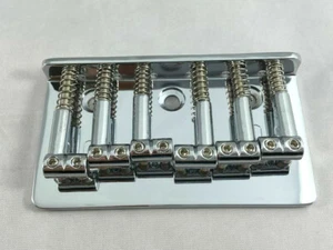 Top-Loading Hardtail Electric Guitar Bridge Chrome - Picture 1 of 7