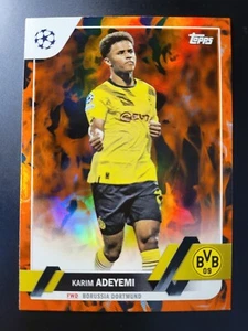 2022-23 Topps Champions League Karim Adeyemi ORANGE LAVA FOIL card #174 - Picture 1 of 2