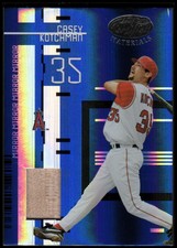 2005 Leaf Certified Materials Mirror Bat Blue #25 Casey Kotchman/100 - NM-MT