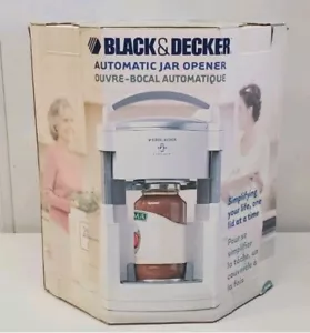 Black & Decker Lids Off Automatic Jar Opener Model JW200 White New In Box - Picture 1 of 3