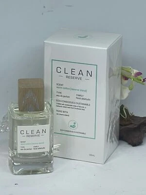 Clean Reserve Cálido Algodón EDP Eau De Parfum Spray - 3.4 OZ - Caja Sellada de Fábrica Foto 1 de 4
