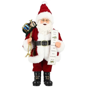Traditional Santa Claus Father Figurine Christmas Table Top Figurine Ornament US - Picture 1 of 16