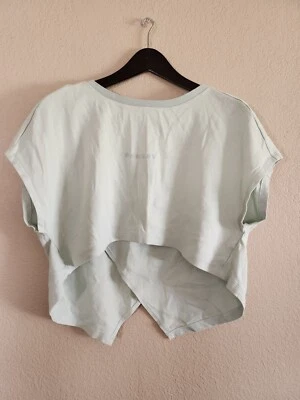 Camiseta Oakley Crop Top Asimétrica Manga Corta Algodón Grande Talla S/M Foto 1 de 4