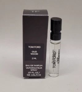 TOM FORD OUD WOOD EAU DE PARFUM PERFUME SAMPLE VIAS IN BOX 0.07OZ/ 2ML - Picture 1 of 1