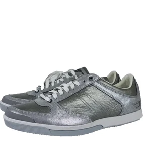 Diesel Women's Intensity Silver Sneaker Size 10 - Picture 1 of 11