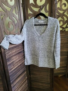 LOFT Damen Langarm Marmoriert V Ausschnitt Pullover Pulli Gr. L - Bild 1 von 11