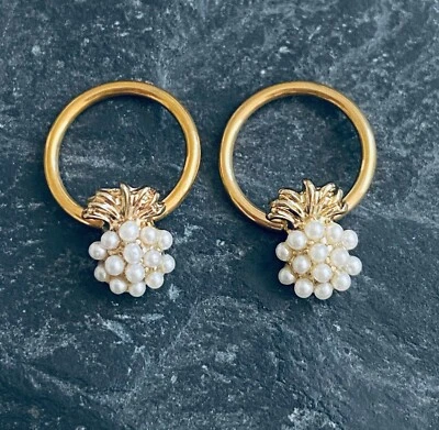 P2GO Oro 16G 2 Piezas Acero Inoxidable 316L Piña con Perlas Acrílicas Cautivo  Foto 1 de 4