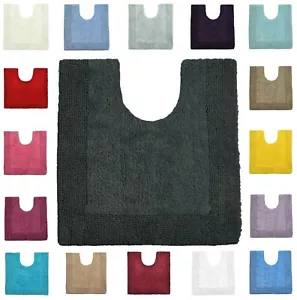 Reversible Pedestal Mat Premium Cotton 55 x 55cm Toilet Rug Super Soft Luxurious - Picture 1 of 66
