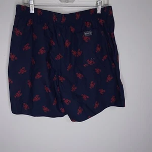Ralph Lauren Polo Herren Shorts Gr. L Badehose blau rot Krabben Badeanzug - Bild 1 von 6