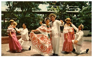 Lucho Azcarrage Dancers Panama Canal Entertainers c 1950's Vintage Postcard - Picture 1 of 3