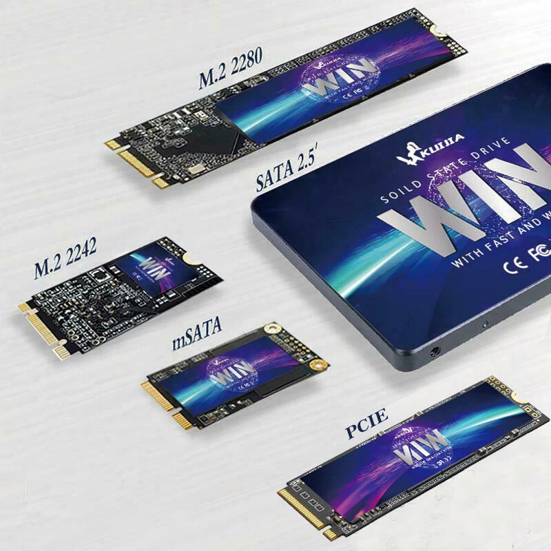 2.5" MSATA M.2 2242 / 2280 SSD SATA III-3 Internal Solid State Drive 120GB 512GB - Image 1 of 4