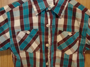 toughskins Jungen kariertes Hemd Gr. 5/6 mm - Bild 1 von 3