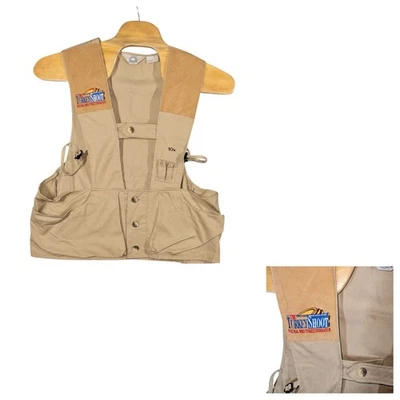 Vtg 10-X NWTF Hunting Skeet Sporting Clays Shooting Vest Size XL Made in USA - Image 1 of 4