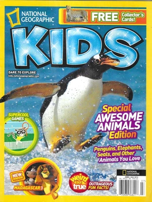 National Geographic Kids Magazine Special Awesome Animals Edition Fun Facts 2012 Foto 1 de 4