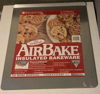 AirBake Isolierte Backformen 14" x 16" ~ Zwei Blatt Design Backformen ~ Neu Versiegelt - Bild 1 von 4